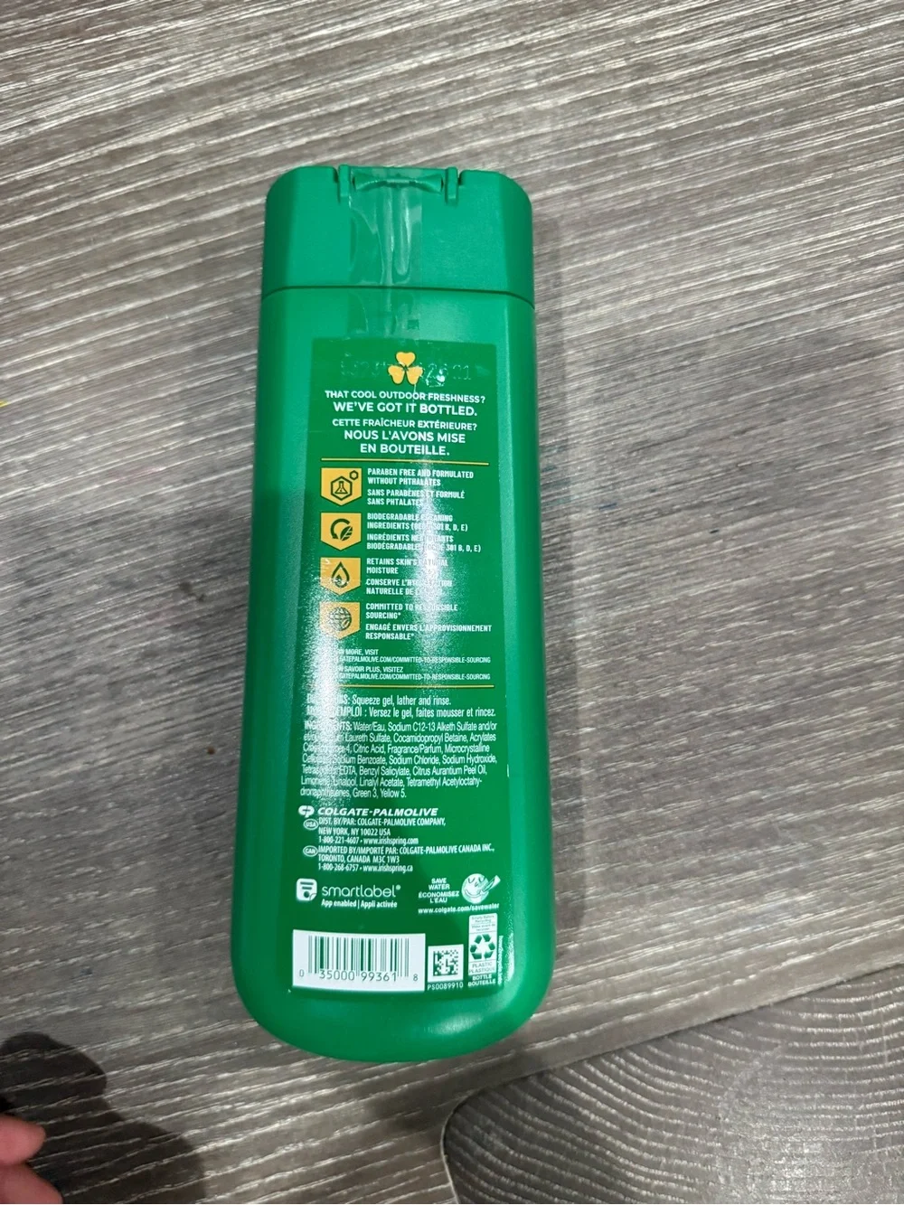 Irish spring active scrub